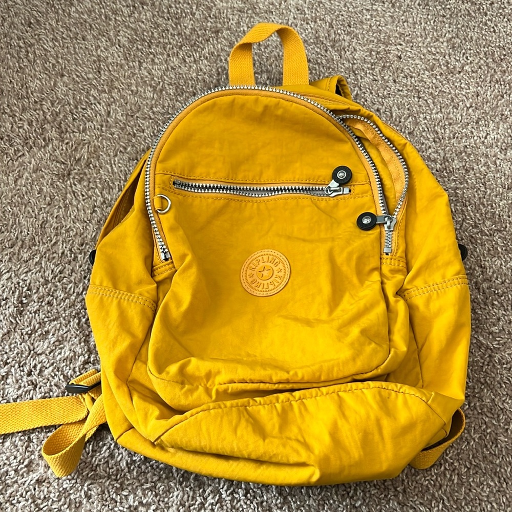 Kipling Golden Yellow Small Backpack